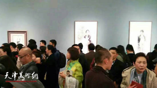 “人民形象，中国精神”何家英精品展展览现场。