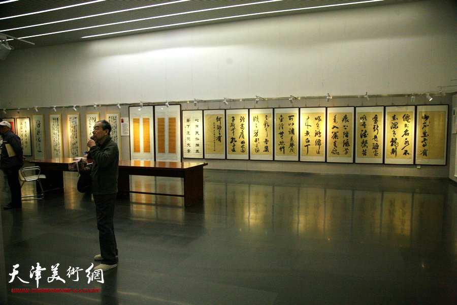 “柳营点墨”书法展在天津图书馆开展