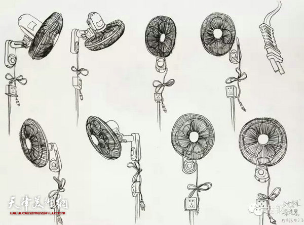 天津美术学院设计基础部设计素描课程汇报展