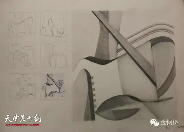 天津美术学院设计基础部设计素描课程汇报展