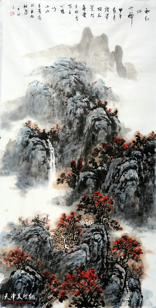 6、秋红山也醉（68X136CM）  徐庆举.jpg