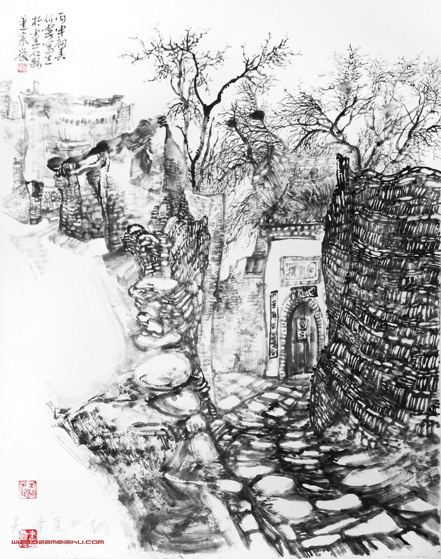 何宁写生作品。