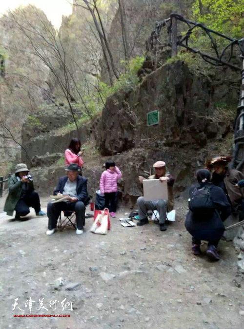 津门书画家在写生