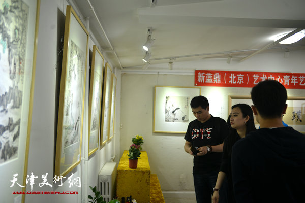 “抱朴守拙——津门张超中国画作品展”现场。