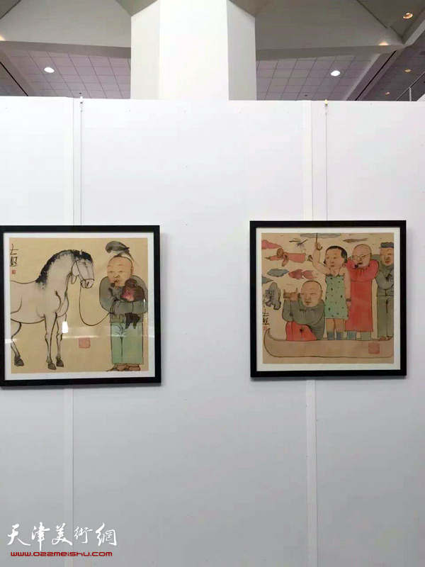 “2016年中国关注艺术家作品国际展”现场展出的李旺作品。