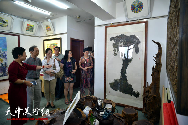 台湾书画家到天津朴墨心画院开展艺术交流