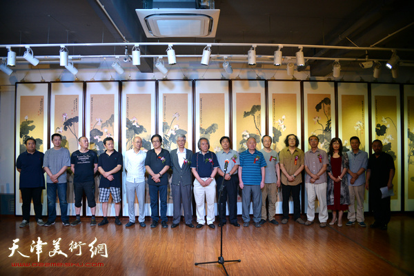 “守望·刘金凯书画作品展”开幕仪式。