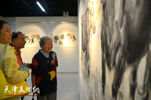 “马踏清风入梦来—孙克维国画精品展”现场。