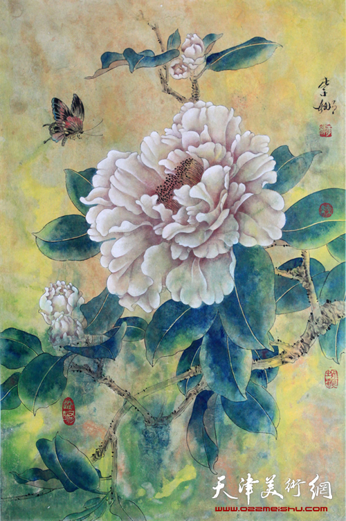 国画（花卉工笔2010年55X85厘米）