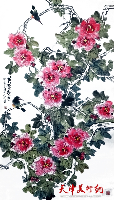 曹剑英作品《芙蓉国色》