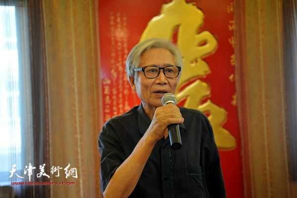 著名大写意画家、国墨书画馆创馆艺术顾问刘荫祥先生致辞。