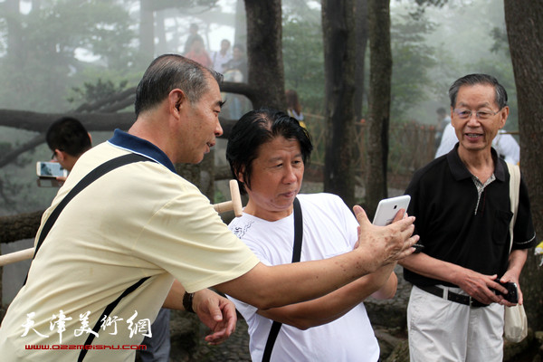 津门十五位画家到安徽黄山采风写生