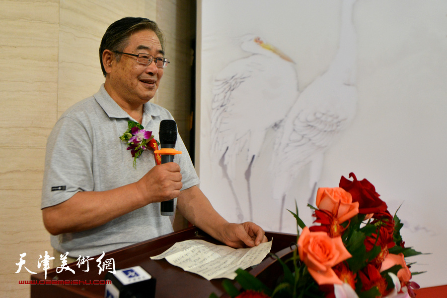 北京画院王培东致辞。