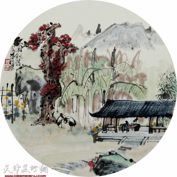 水墨-秋园叙旧 36×36cm 2005