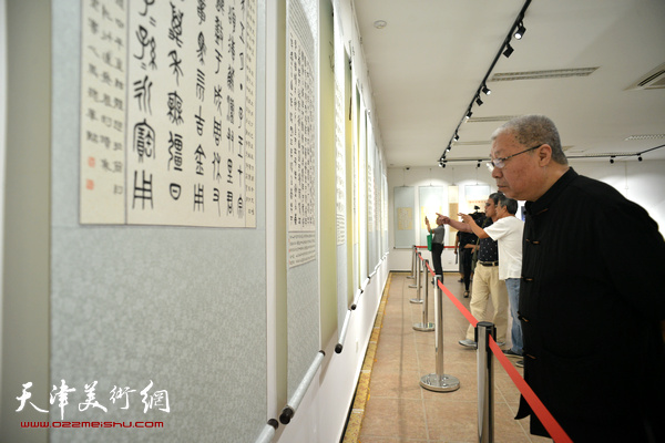 “马魏华汉字衍化发展史书法展”现场。