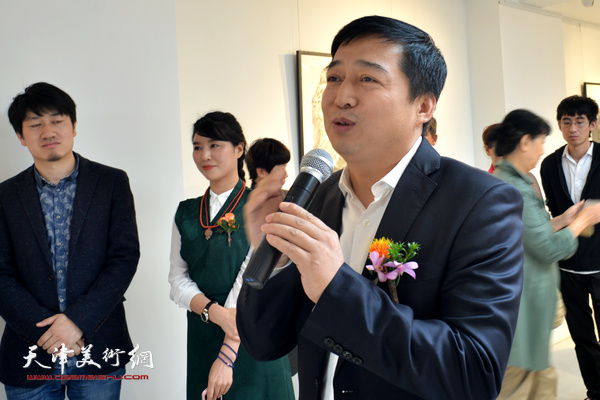 天津同方国际拍卖有限公司董事长兼总经理汪勇致辞。