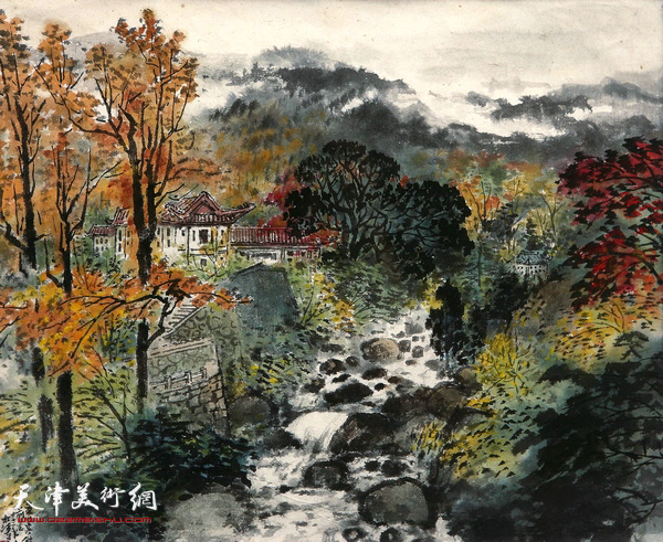 赵松涛：，《黄山景色》