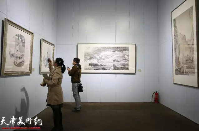 “吾境·津门六家展”现场。