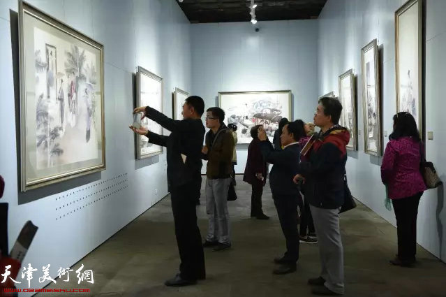 “吾境·津门六家展”现场。