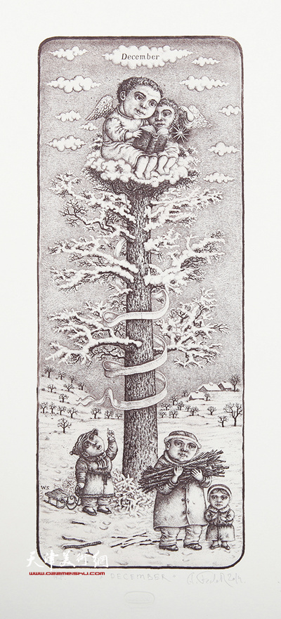 欧莱克赛·费德林铜版画作品
