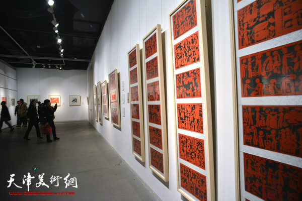 行孝道，善家风 天津“西岸”剪纸艺术展