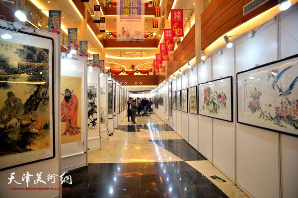 《画畵》杂志创刊八周年优秀作品展现场。