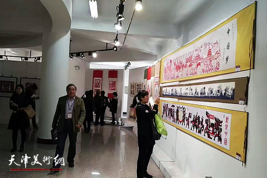 天津美院第二期剪纸艺术培训班结业作品展。