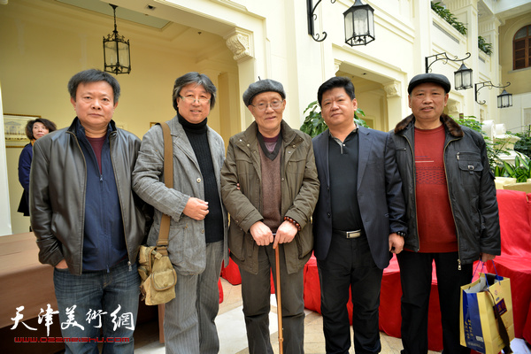 左起：于振豹、吕立、孙长康、林枫、刘堃在启动仪式上。