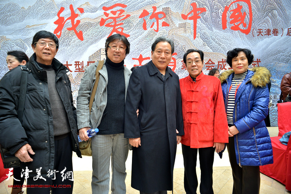左起：杨金池、吕立、霍然、尉迟纪平、陈音兰在启动仪式上。