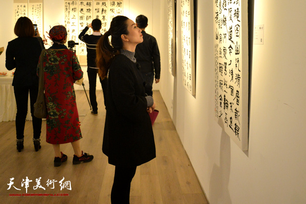 “懿然自得—朱懿书法作品展”现场。