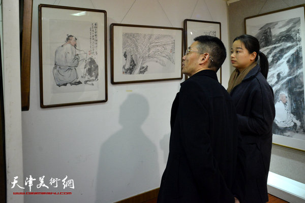 “倪金宝诗书画印展”现场。