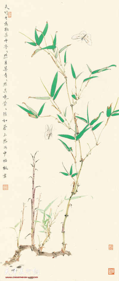 画家陈福彬作品：《琅玕一束》 38CMX88CM