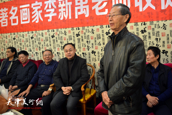 天津市政协研究室原主任、《画畵》杂志编委副主任刘建华到场祝贺。