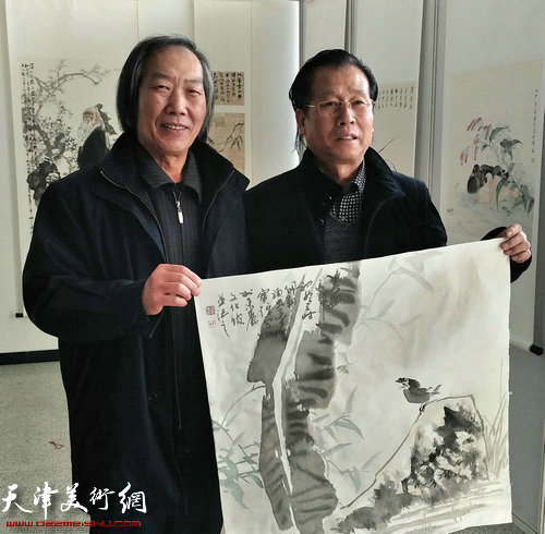 王佩翔、吕宝珠合作画作。