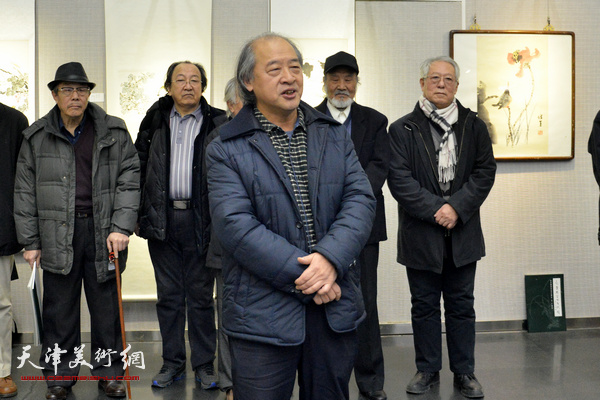 天津美术家协会主席王书平致辞。