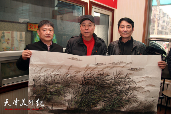 天津美协山水画专委会创作基地在运河画院揭牌