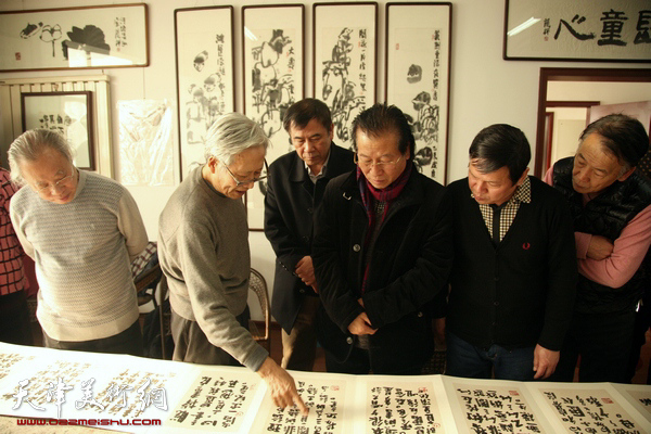 百中国画院走访刘荫祥艺术工作室