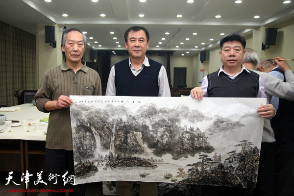 百中国画院与金带福路文化中心开展新年联谊活动