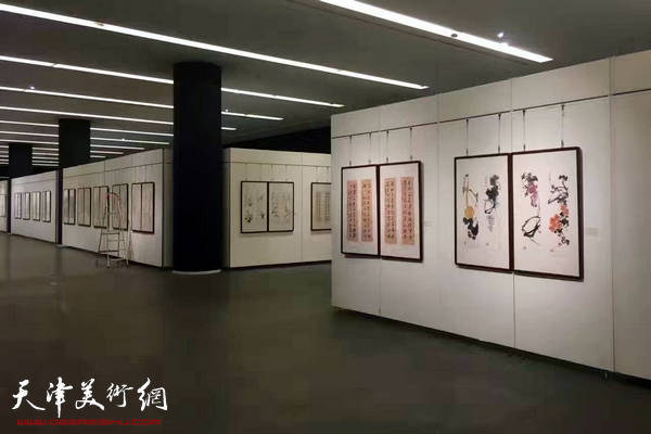 津门画语—书画名家四条屏展