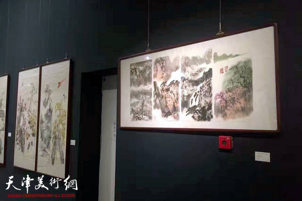 津门画语—书画名家四条屏展