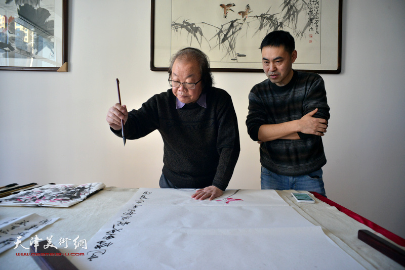 北京湖社画会组织在津画家开展学术交流活动
