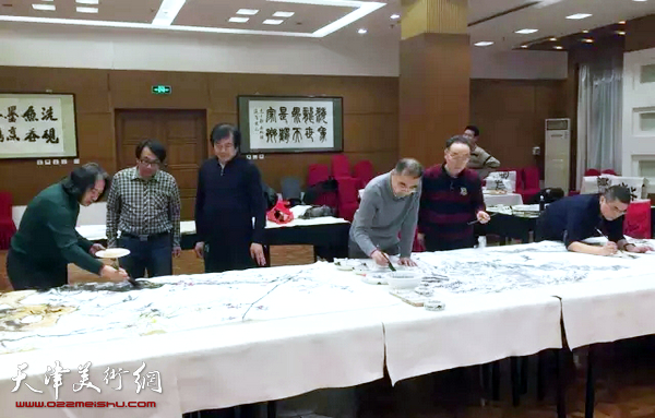 津市中国画学会召开工作会议