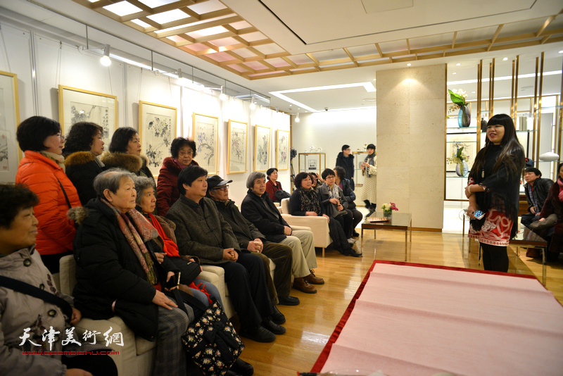 “花鸟迎春—郭书仁、翟洪涛花鸟作品艺术沙龙展”现场。