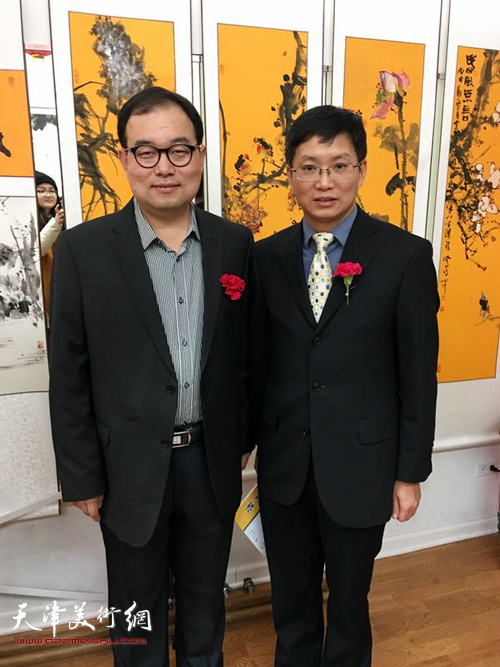 天津画家李海波赴芝加哥参加"灵禅墨韵"书画巡展