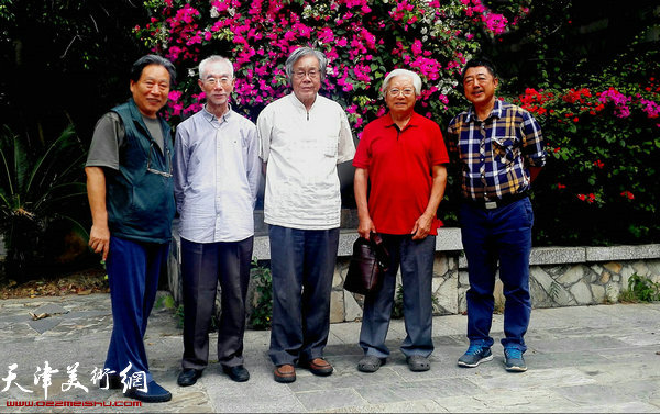 霍然与季酉辰、陈冬至、贺建国、刘建强等教授春节期间在海南聚会。