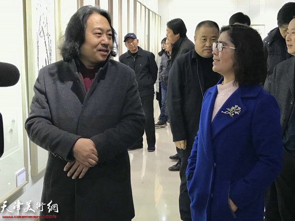 第三届“庭前春早-贾广健师生中国画作品展”2月11日在贾广健艺术馆开幕。