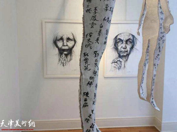旅美天津籍女雕塑家、画家黄瑾个展在孟菲斯开幕。