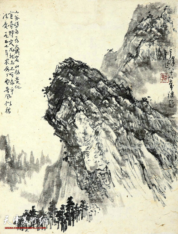 珍藏四季49号拍品：《层峦叠嶂》 孙其峰 50×39cm 起拍价：12000元