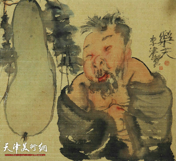 珍藏四季92号拍品：《乐天》 李津 41×45cm 起拍价：28000元