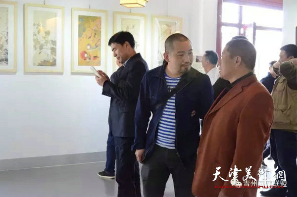 雅品清心-津门水墨八人邀请展现场。